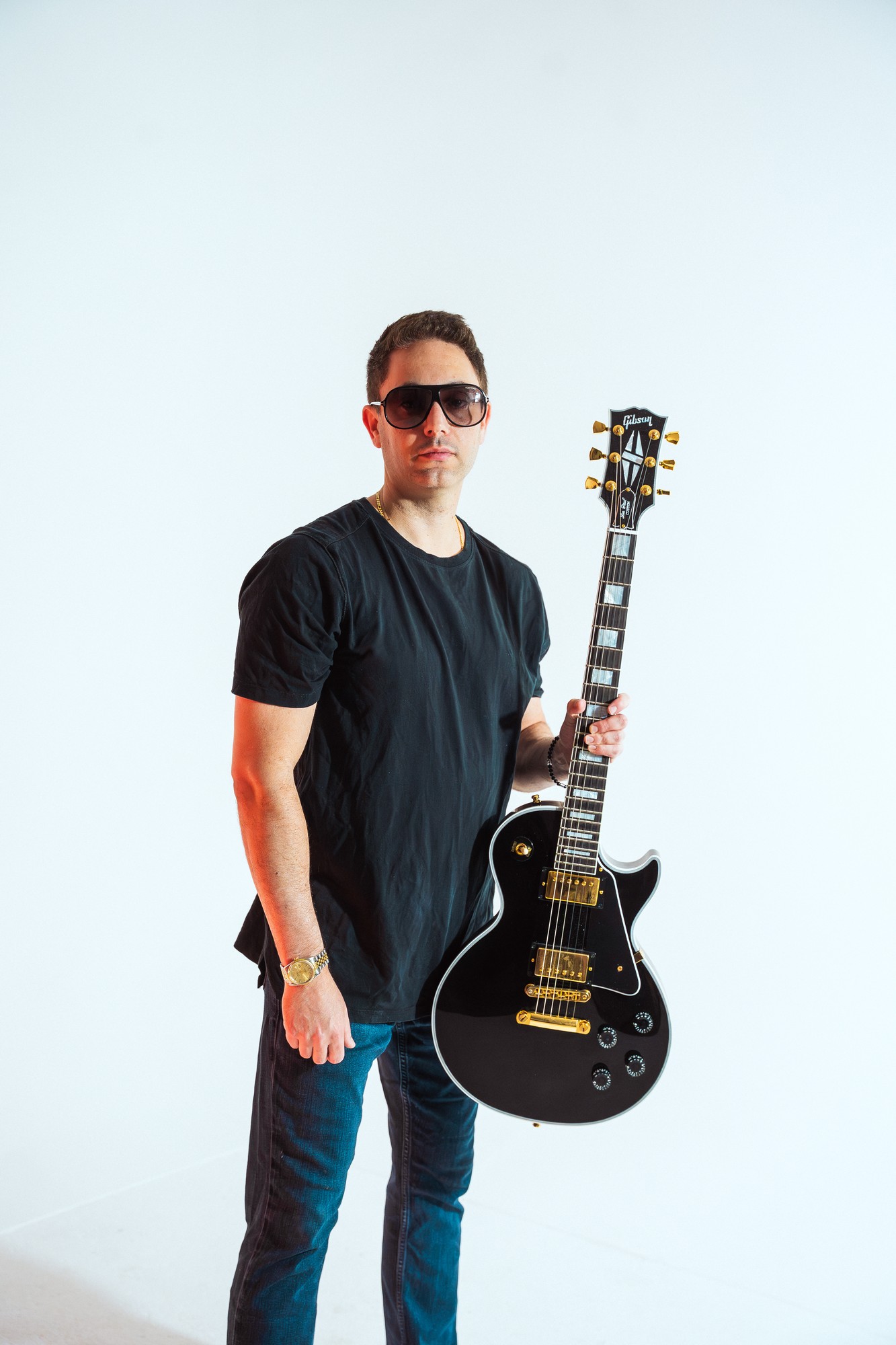 Ryan Zeldin with his guitar