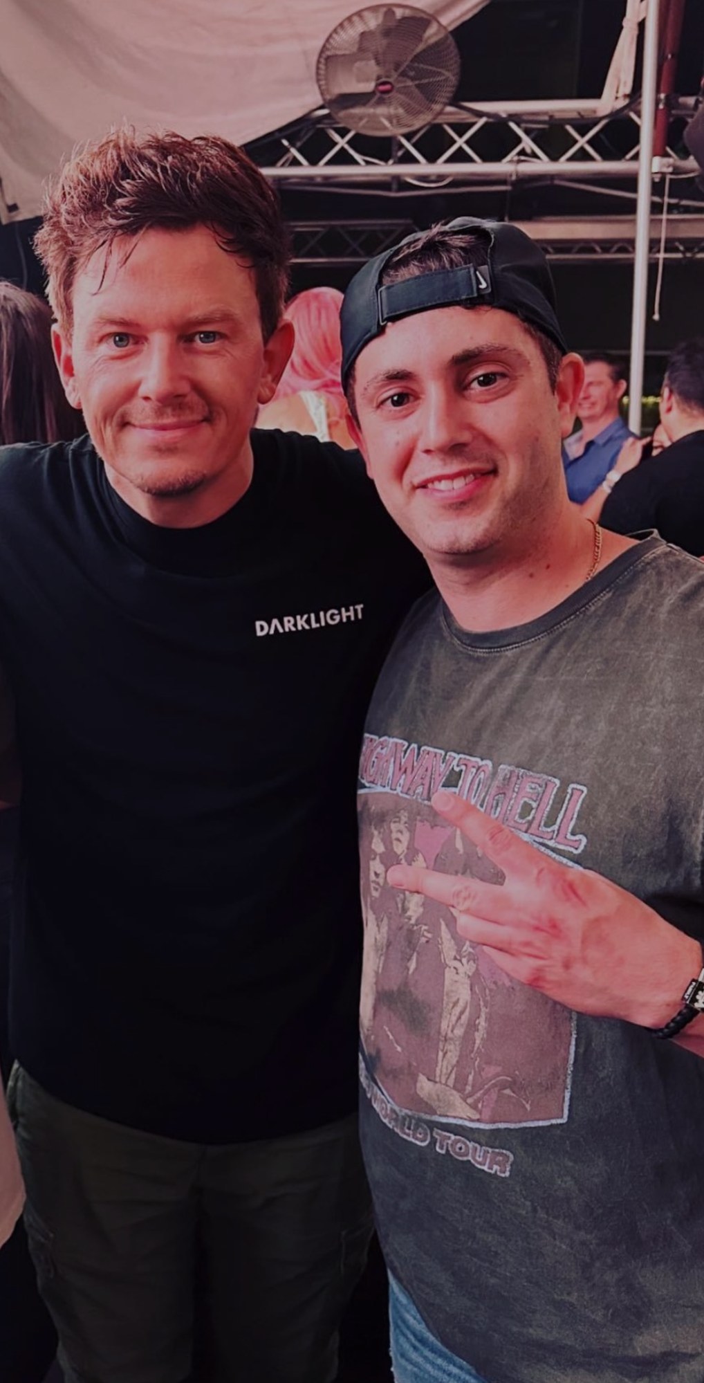 With a friend